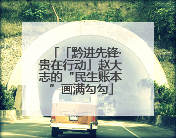 「黔进先锋·贵在行动」赵大志的“民生账本”画满勾勾