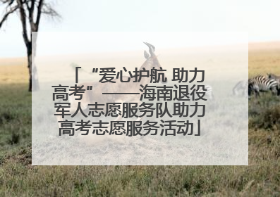 “爱心护航 助力高考”——海南退役军人志愿服务队助力高考志愿服务活动