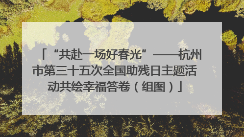 “共赴一场好春光”——杭州市第三十五次全国助残日主题活动共绘幸福答卷（组图）