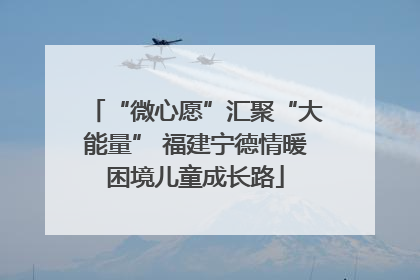 “微心愿”汇聚“大能量” 福建宁德情暖困境儿童成长路