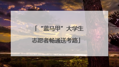 “蓝马甲”大学生志愿者畅通送考路