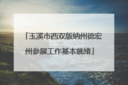 玉溪市西双版纳州德宏州参展工作基本就绪