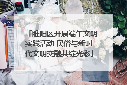 睢阳区开展端午文明实践活动 民俗与新时代文明交融共绽光彩