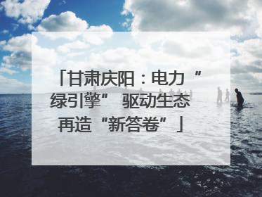 甘肃庆阳：电力“绿引擎” 驱动生态再造“新答卷”
