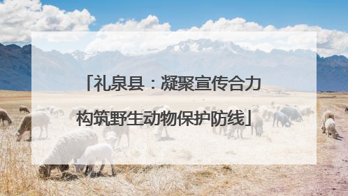 礼泉县：凝聚宣传合力构筑野生动物保护防线
