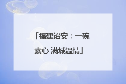 福建诏安：一碗素心 满城温情