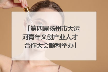 第四届扬州市大运河青年文创产业人才合作大会顺利举办