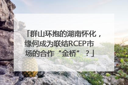 群山环抱的湖南怀化，缘何成为联结RCEP市场的合作“金桥”？