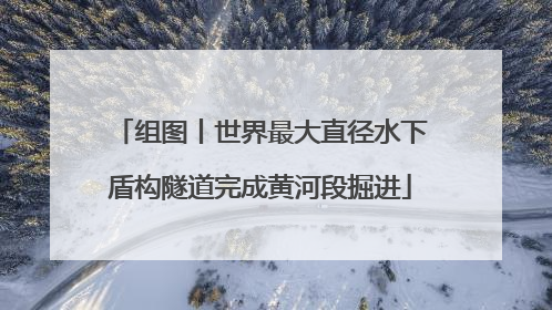 组图丨世界最大直径水下盾构隧道完成黄河段掘进