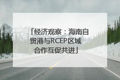 经济观察：海南自贸港与RCEP区域合作互促共进
