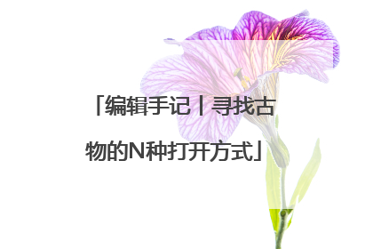 编辑手记丨寻找古物的N种打开方式