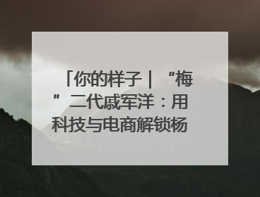 你的样子｜“梅”二代戚军洋：用科技与电商解锁杨梅新赛道