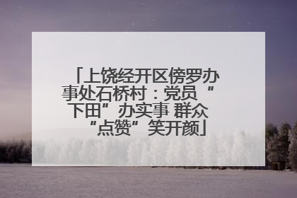 上饶经开区傍罗办事处石桥村：党员“下田”办实事 群众“点赞”笑开颜
