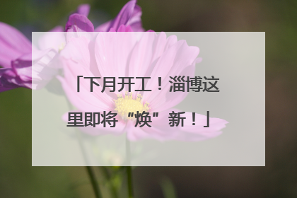 下月开工！淄博这里即将“焕”新！