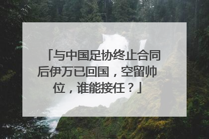 与中国足协终止合同后伊万已回国，空留帅位，谁能接任？