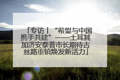 专访丨“希望与中国携手共建”——土耳其加济安泰普市长期待古丝路重镇焕发新活力