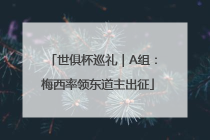 世俱杯巡礼｜A组：梅西率领东道主出征