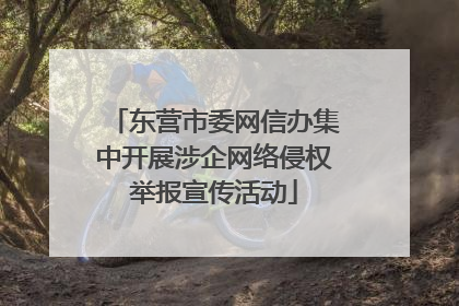 东营市委网信办集中开展涉企网络侵权举报宣传活动