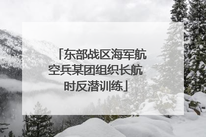 东部战区海军航空兵某团组织长航时反潜训练