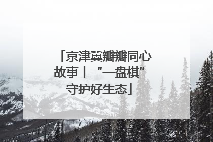 京津冀瓣瓣同心故事丨“一盘棋”守护好生态