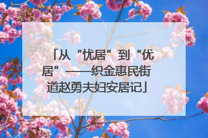 从“忧居”到“优居”——织金惠民街道赵勇夫妇安居记