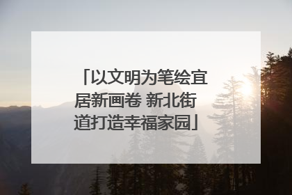 以文明为笔绘宜居新画卷 新北街道打造幸福家园