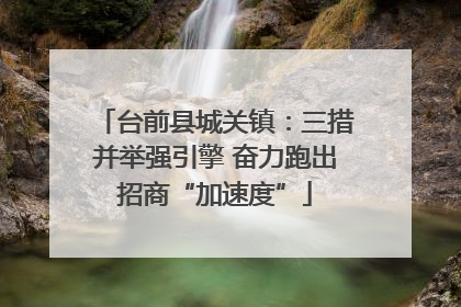 台前县城关镇：三措并举强引擎 奋力跑出招商“加速度”