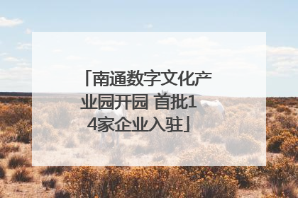 南通数字文化产业园开园 首批14家企业入驻