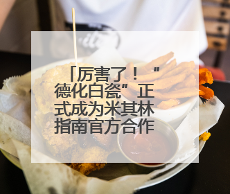 厉害了！“德化白瓷”正式成为米其林指南官方合作伙伴