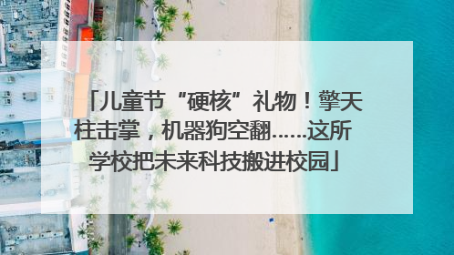 儿童节“硬核”礼物！擎天柱击掌，机器狗空翻……这所学校把未来科技搬进校园
