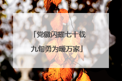 党徽闪耀七十载 九旬勇为暖万家