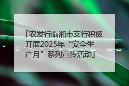 农发行临湘市支行积极开展2025年“安全生产月”系列宣传活动