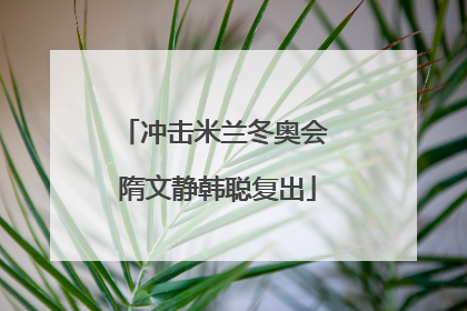 冲击米兰冬奥会 隋文静韩聪复出
