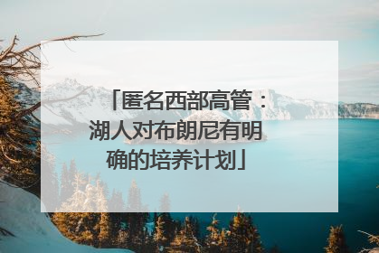匿名西部高管：湖人对布朗尼有明确的培养计划