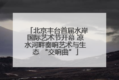 北京丰台首届水岸国际艺术节开幕 凉水河畔奏响艺术与生态 “交响曲”