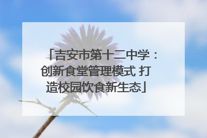 吉安市第十二中学：创新食堂管理模式 打造校园饮食新生态