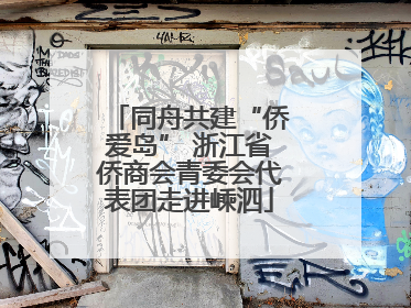 同舟共建“侨爱岛” 浙江省侨商会青委会代表团走进嵊泗