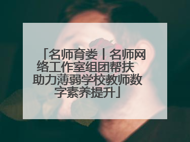 名师育娄丨名师网络工作室组团帮扶 助力薄弱学校教师数字素养提升