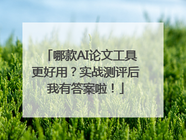 哪款AI论文工具更好用？实战测评后我有答案啦！