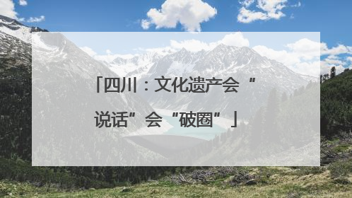 四川：文化遗产会“说话”会“破圈”