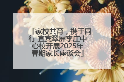 家校共育，携手同行 宜宾翠屏李庄中心校开展2025年春期家长座谈会