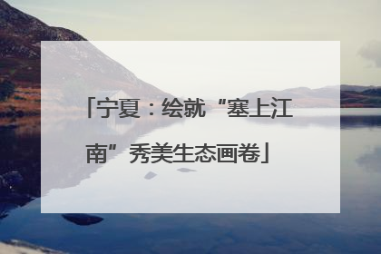 宁夏：绘就“塞上江南”秀美生态画卷