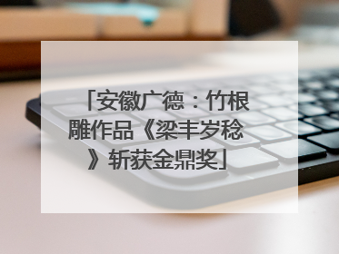 安徽广德：竹根雕作品《梁丰岁稔》斩获金鼎奖