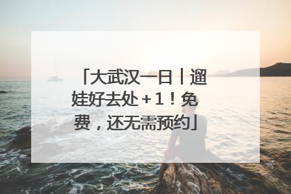 大武汉一日︱遛娃好去处＋1！免费，还无需预约