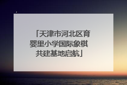 天津市河北区育婴里小学国际象棋共建基地启航