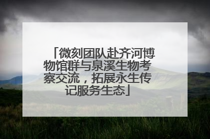 微刻团队赴齐河博物馆群与泉溪生物考察交流，拓展永生传记服务生态