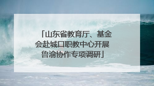 山东省教育厅、基金会赴城口职教中心开展鲁渝协作专项调研