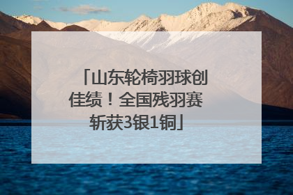 山东轮椅羽球创佳绩！全国残羽赛斩获3银1铜