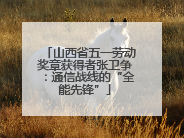 山西省五一劳动奖章获得者张卫争：通信战线的“全能先锋”