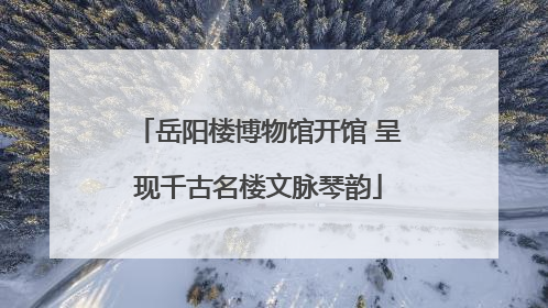 岳阳楼博物馆开馆 呈现千古名楼文脉琴韵